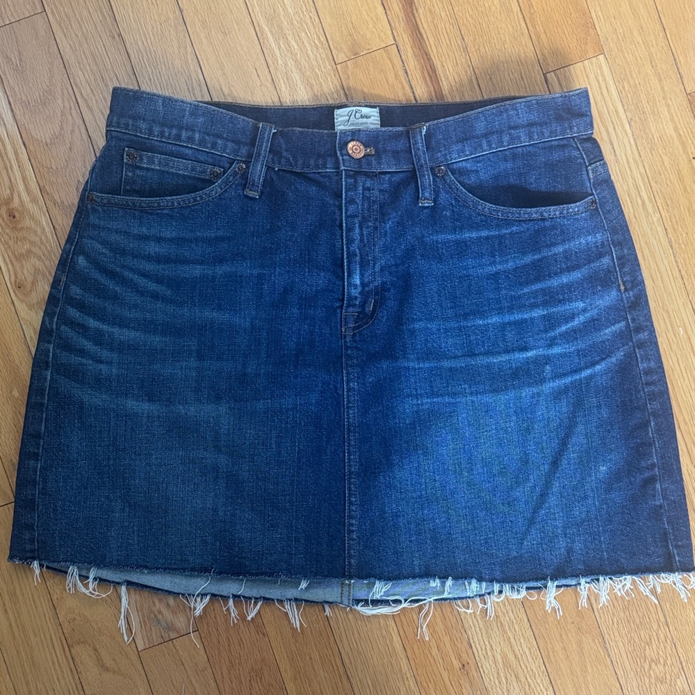 JCrew Denim Mini Skirt